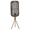 Sagebrook Home Metal 27`` Oval Shaped Grid Lamp, Gold