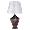 Sagebrook Home Glass 28`` Art Lamp, Purple