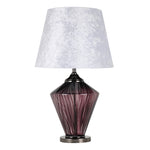 Sagebrook Home Glass 28`` Art Lamp, Purple