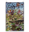 Meyda Lighting 50563 30"W X 48"H Woodland Lily Pond Stained Glass Window Panel