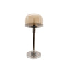 Sagebrook Home Glass 25`` Dome Table Lamp, Silver Kd