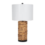 Sagebrook Home 51185 Seagrass 26" Pillar Table Lamp, Natural