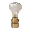 Sagebrook Home 50581-01 18" Glass Light Bulb Table Lamp, Gold