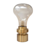 Sagebrook Home 50581-01 18" Glass Light Bulb Table Lamp, Gold
