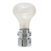 Sagebrook Home 50581-02 18" Glass Light Bulb Table Lamp, Silver