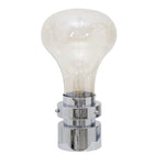 Sagebrook Home 50581-02 18" Glass Light Bulb Table Lamp, Silver