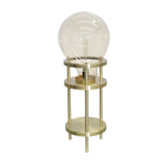 Sagebrook Home 50583-04 31" Metal/Glass Bulb Table Lamp, Amber/Gold-Kd