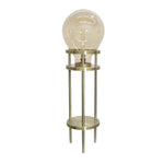 Sagebrook Home 50583-05 40" Metal/Glass Bulb Floor Lamp, Gold-Kd