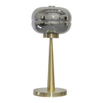 Sagebrook Home 50584-01 26" Metal/Glass Art Deco Table Lamp, Black/Gold