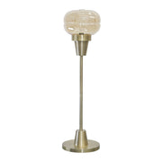 Sagebrook Home Metal/Glass 45`` Art Deco Floor Lamp, Amber/Gold