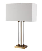 Sagebrook Home Crystal 28`` Table Lamp W/Metal Base, Gold