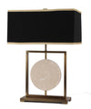 Sagebrook Home Metal 24`` Table Lamp W/Marble Disk, Gold