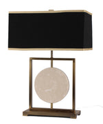 Sagebrook Home Metal 24`` Table Lamp W/Marble Disk, Gold
