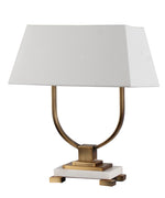 Sagebrook Home Metal 19`` Double Bulb Desk Lamp, Gold