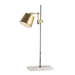 Sagebrook Home Metal 29`` Table Lamp W/ Marble Base, Gold
