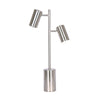 Sagebrook Home 50600 26" Metal 2 Light Table Lamp, Silver - Kd