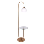 Sagebrook Home 50612 71" Metal End Table Floor Lamp, Gold - Kd