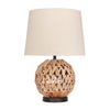 Sagebrook Home 50617 24" Rattan Table Lamp, Brown