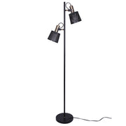 Sagebrook Home Metal 62`` 2 Light Floor Lamp, Black - Kd