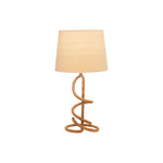 Sagebrook Home 50629 24" Metal/Rope Twist Table Lamp, Brown