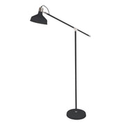 Sagebrook Home Metal 60`` Dome Shade Floor Lamp, Black - Kd