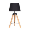 Sagebrook Home Wood 25`` Tripod Table Lamp, Brown-Kd