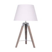 Sagebrook Home Wood 25`` Tripod Table Lamp, Brown-Kd