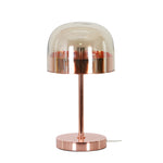 Sagebrook Home 50649 18" Metal/Glass Dome Table Lamp, Gold