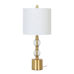 Sagebrook Home Metal/Glass 26`` Orb Table Lamp, Gold