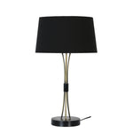 Sagebrook Home 50655 26" Metal Orb Table Lamp, Gold/Black