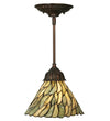 Meyda Lighting 50863 8"W Willow Jadestone Mini Pendant