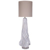 Sagebrook Home Ceramic 46.5`` Abstract Table Lamp, White