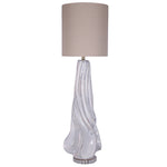 Sagebrook Home Ceramic 46.5`` Abstract Table Lamp, White