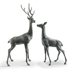 SPI Home 51071 Woodland Watchers Deer Garden Sculpture Pair - Garden Decor