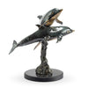 SPI Home 51085 Brass Playful Dolphin Pair Sculpture - Home Decor