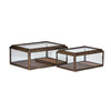 IMAX Worldwide Home Winthorp Glass and Wood Boxes - Set of 2
