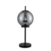 Sagebrook Home 51110 20" Metal Table Lamp With Glass Smoke Color Shade