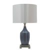 Sagebrook Home 51161 23" Glass Faceted Table Lamp, Blue Frost