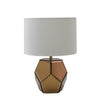 Sagebrook Home 51168 17.25" Mirrored Faced Table Lamp, Gold