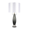 Sagebrook Home 51173 33" Art Glass Twist Table  Lamp, Gray