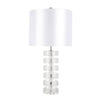 Sagebrook Home 51179 30" Crystal Multi Tier Table Lamp, Clear