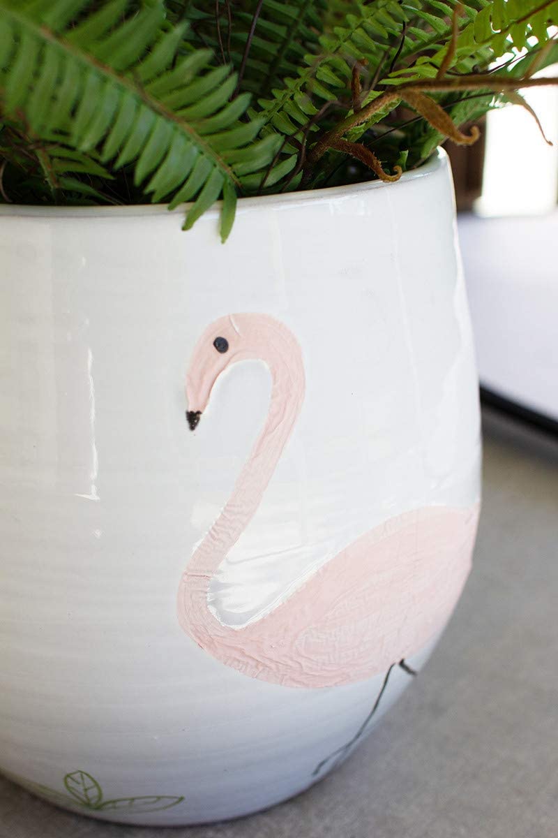 Kalalou Flamingo Vase - Thumbnail 4