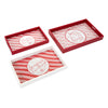 IMAX Worldwide Home Christmas Candy Strip Trays - Set of 3