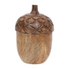 Sagebrook Home 18279 Wood, 7" Carved Acorn, Natural