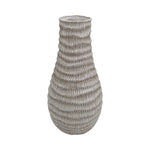 Sagebrook Home 18429-01 Porcelain, 9" Coastal Vase, Ivory