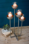 Kalalou CNMR1048 Metal Four Tiered Candle Holder