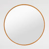 Kalalou CNMR1017 Round Wood And Bamboo Mirror