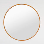Kalalou CNMR1017 Round Wood And Bamboo Mirror