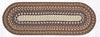 Earth Rugs C-300 Honey/Vanilla/Ginger Oval Table Runner 13``x36``
