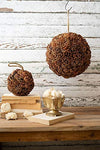 Kalalou CMH1000 Pine Cone Sphere - 10 In D